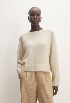 The Cashmere Boxy Crew Sweater